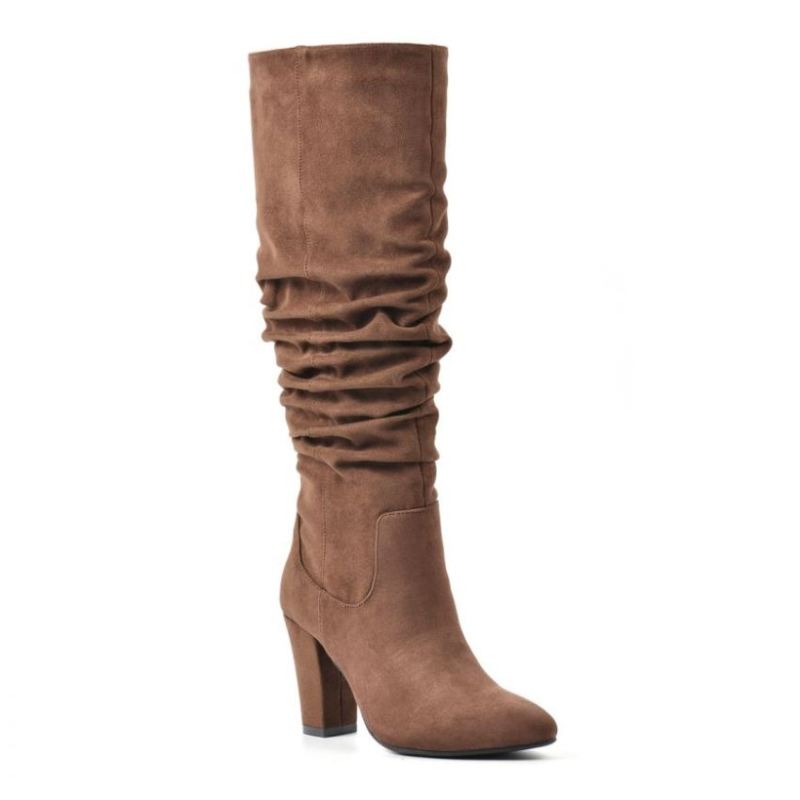 White Mountain Women's Compassion Tall Boot-Dark Brown | Canada Outlet