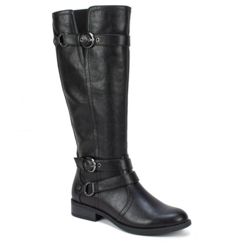 White Mountain Women's Loyal Tall Boot-Black | Canada Outlet