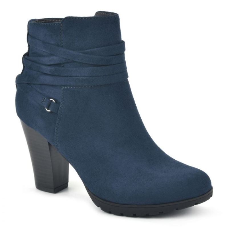 White Mountain Women's Spade Bootie-Midnight Suedette | Canada Outlet
