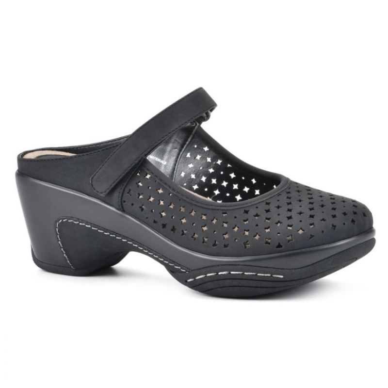 White Mountain Women's Vinto Clog-Black | Canada Outlet