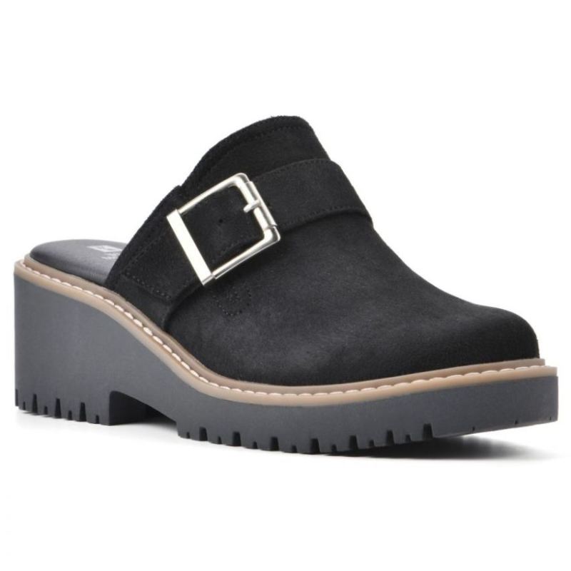 White Mountain Women's Daring Mule-Black | Canada Outlet