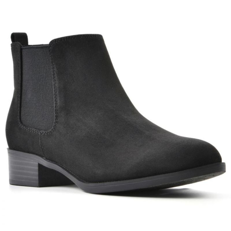 White Mountain Women's Gabby Bootie-Black Fabric | Canada Outlet