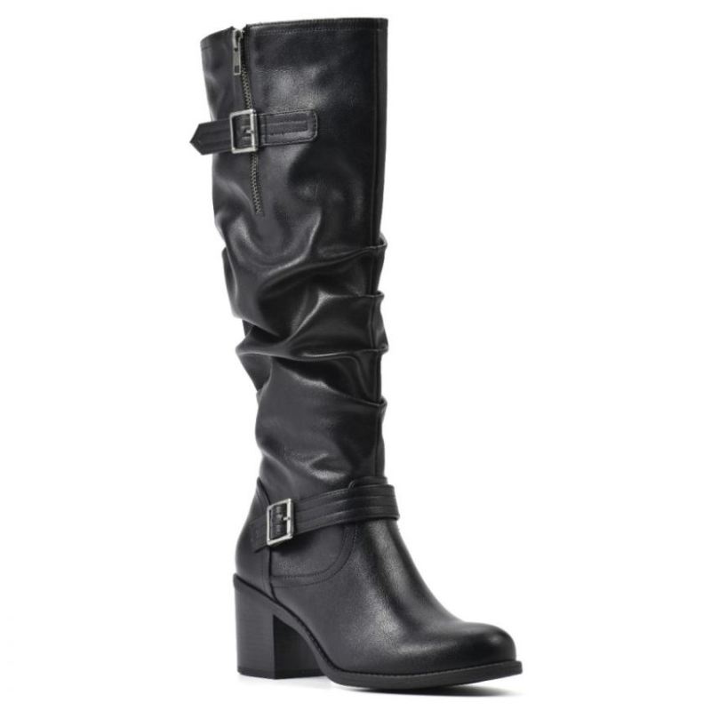 White Mountain Women's Desirable Boot-Black | Canada Outlet