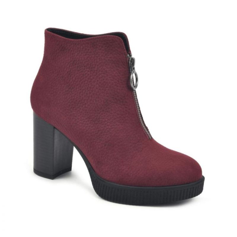 White Mountain Women's Thoughtful Bootie-Burgundy | Canada Outlet