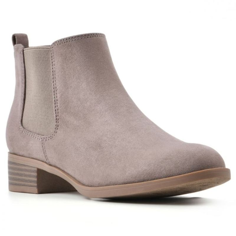 White Mountain Women's Gabby Bootie-Taupe Fabric | Canada Outlet