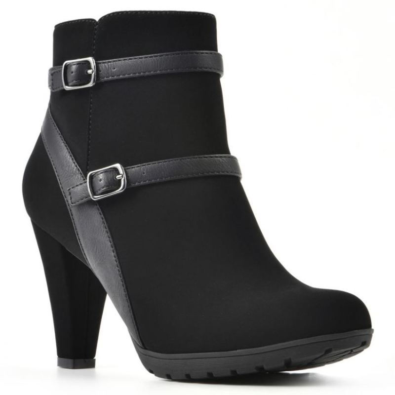 White Mountain Women's Sebella Bootie-Black | Canada Outlet