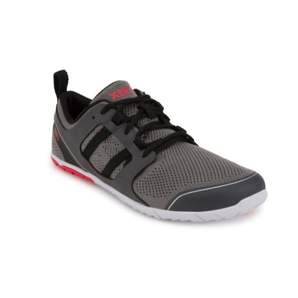 Xero Men's Zelen - Your eco-Friendly Road Runner-DARK GRAY / RED | Canada Outlet