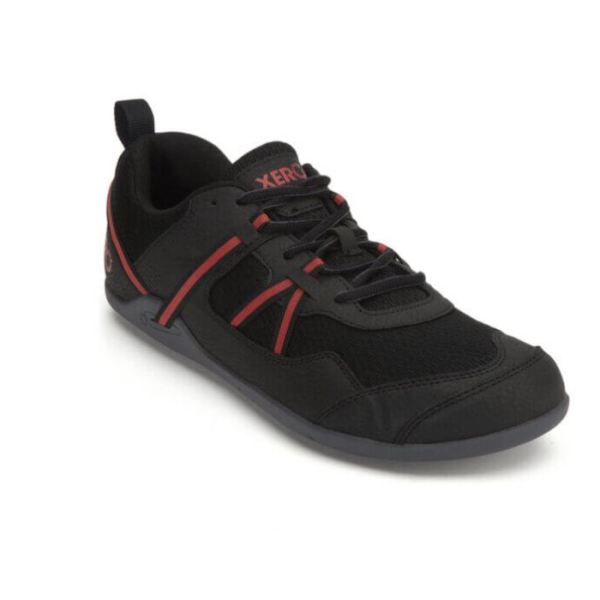 Xero Men's Prio Running and Fitness Shoe - BLACK / SAMBA RED | Canada Outlet