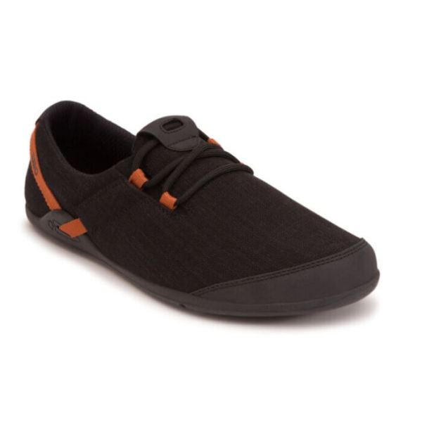 Xero Men's Hana - Casual Canvas Comfort - BLACK / RUST (RAIN-FRIENDLY HEMP) | Canada Outlet