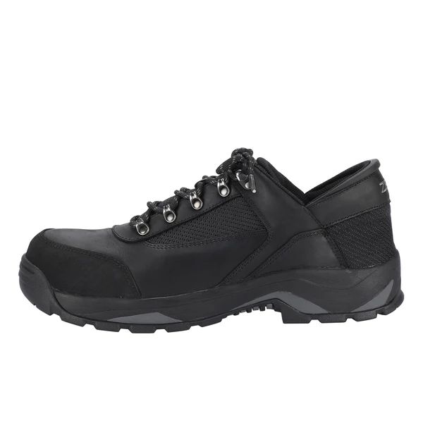 Special Offer Zeba Canada Outlet Men's Industrial Black Genuine Leather Steel Toe Work Shoes