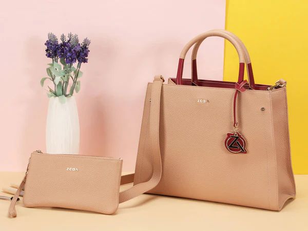 Special Offer Zeba Canada Outlet Luxe Leather Bag-Rose Luxe