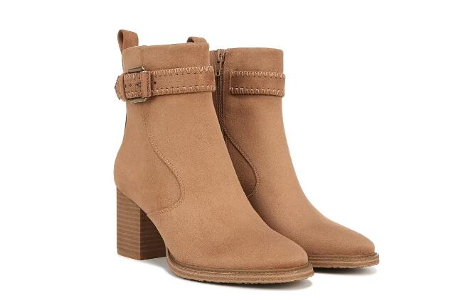 Free Shipping Women's Zodiac Rexx Block Heel Bootie-Latte Brown Microfiber/Fabric  Free Shipping Women's Zodiac Rexx Block Heel Bootie-Latte Brown Microfiber/Fabric