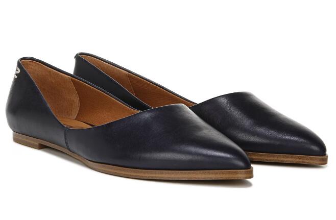 Free Shipping Women's Zodiac Hill Flat-Navy Leather