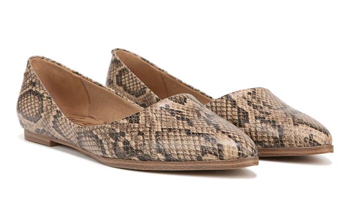Free Shipping Women's Zodiac Hill Flat-Desert Snake Pattern Synthetic