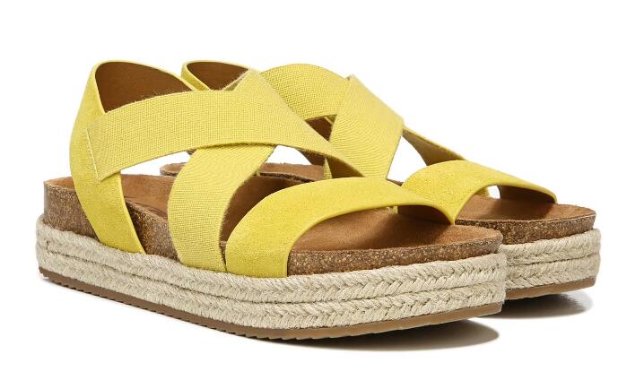 Free Shipping Women's Zodiac Savannah Footbed Sandal-Lemon Suede