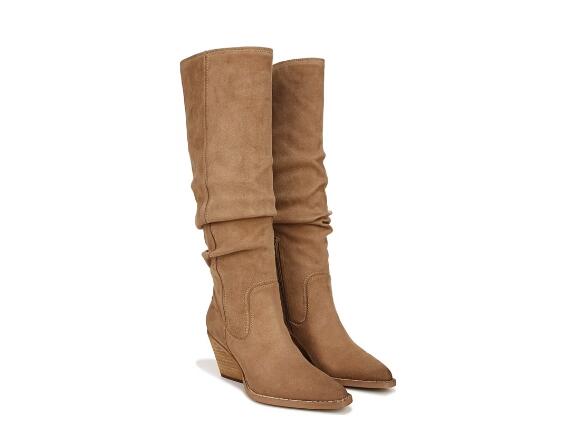 Free Shipping Women's Zodiac Riau Wide Calf Tall Boot-Latte Brown Microfabric