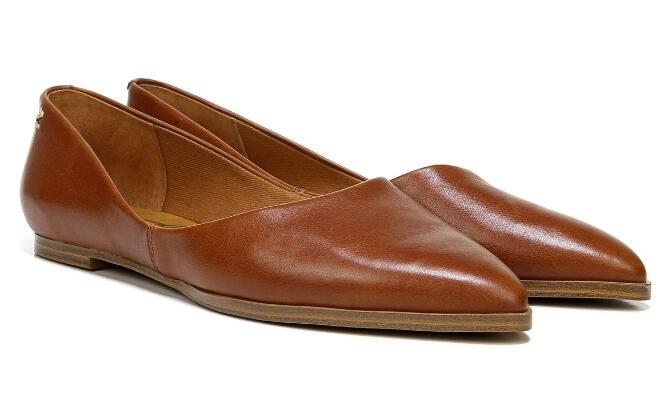 Free Shipping Women's Zodiac Hill Flat-Cognac Leather