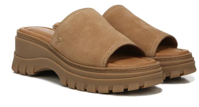 Free Shipping Women's Zodiac Halle Slide Sandal-Latte Leather