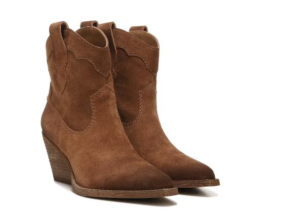 Free Shipping Women's Zodiac Roslyn Western Boot-Cognac Fabric