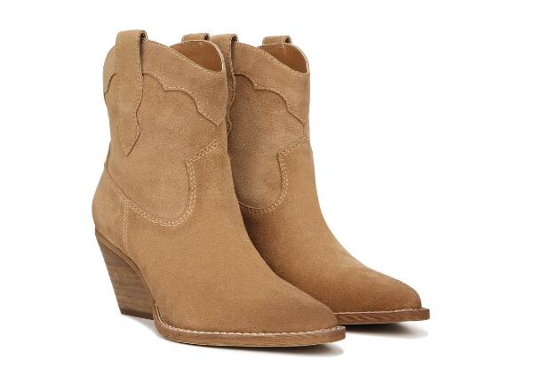 Free Shipping Women's Zodiac Roslyn Western Boot-Latte Brown Suede