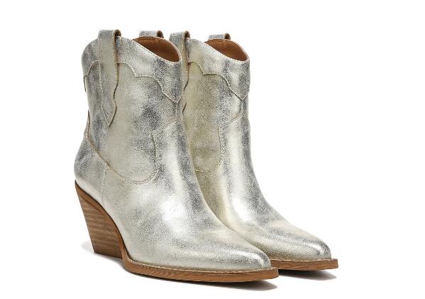 Free Shipping Women's Zodiac Roslyn Western Boot-Gold Synthetic