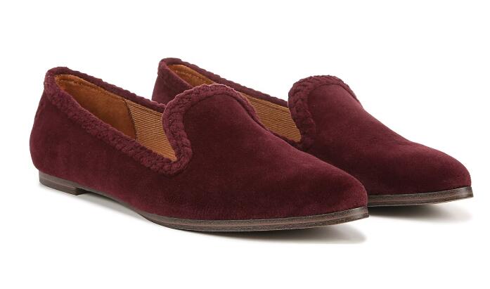 Free Shipping Women's Zodiac Hill Loafer-Wine Red Fabric