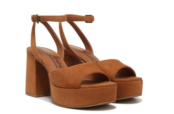 Free Shipping Women's Zodiac Priya High Heel Sandal-Caramel Brown Fabric