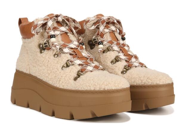 Free Shipping Women's Zodiac Billie Lace-up Ankle Boot-Natural Caramel Fabric