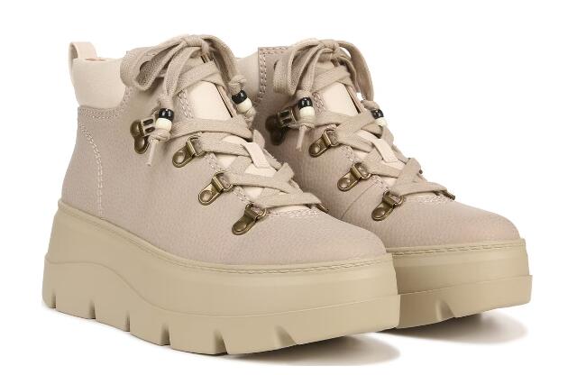 Free Shipping Women's Zodiac Billie Lace-up Ankle Boot-Light Taupe Synthetic  Free Shipping Women's Zodiac Billie Lace-up Ankle Boot-Light Taupe Synthetic