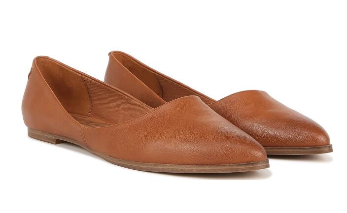 Free Shipping Women's Zodiac Hill-2 Flat-Cognac Brown Synthetic