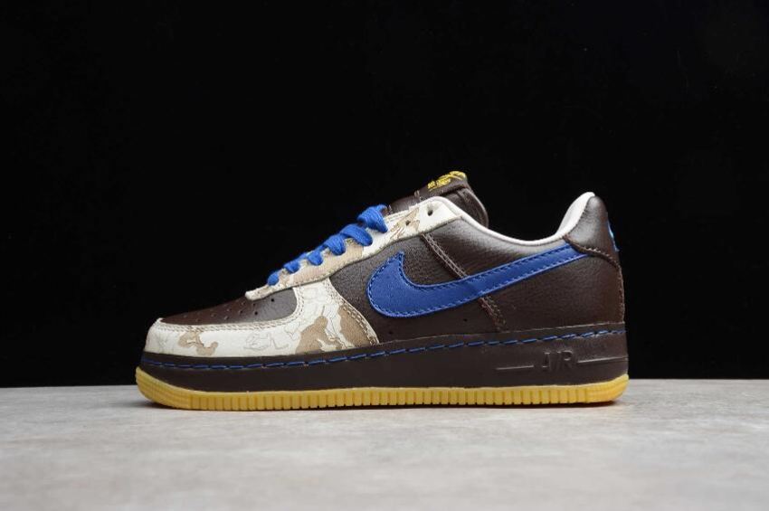 Women's Nike Air Force 1 Low InsideOut Brown Varsity Black 313318-241 Running Shoes