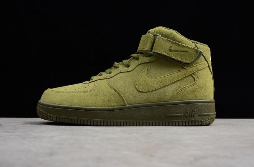 Men's Nike Air Force 1 07 Mid Olive 315123-302 Running Shoes
