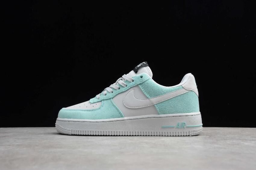 Women's Nike Air Force 1 Low GS Island Green Pure Platinum 596728-301 Running Shoes