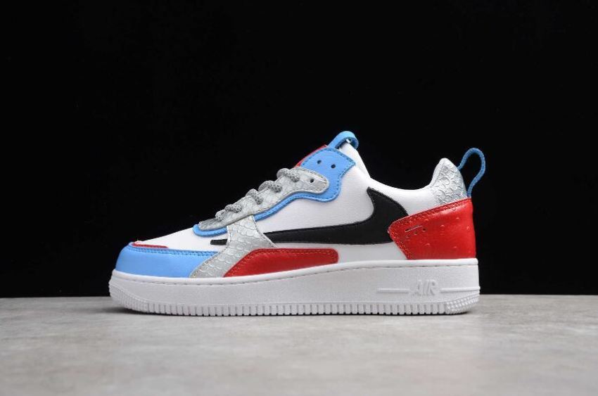 Men's Nike Air Force 1 AC White Red Blue Black 630939-200 Running Shoes