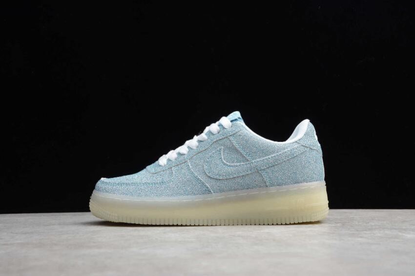 Men's Nike Air Force 1 GS Blue Silver 718152-009 Running Shoes