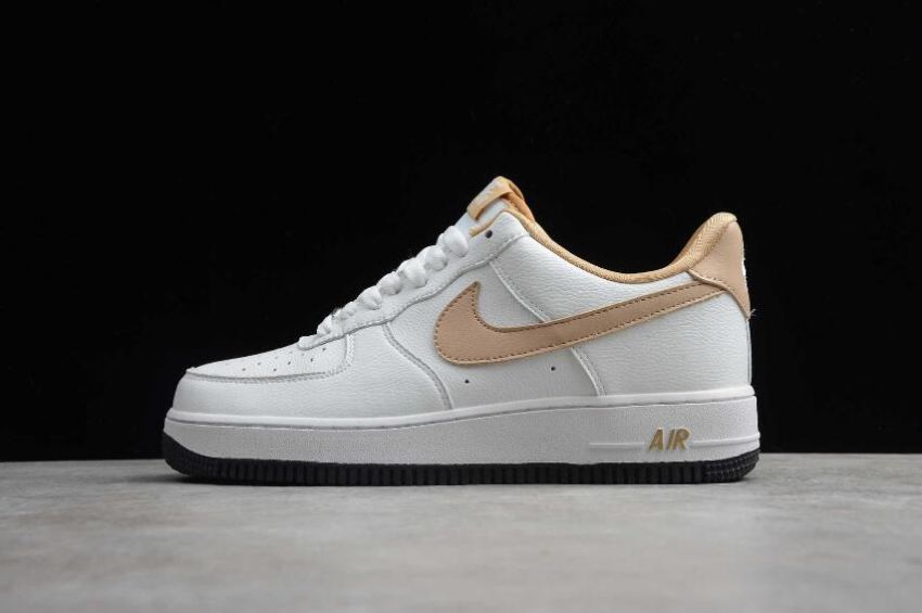 Men's Nike Air Force 1 07 White Earth Yellow AA6818-068 Running Shoes