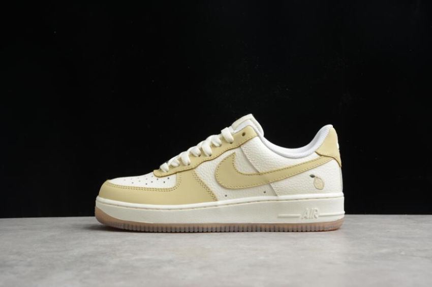 Women's Nike Air Force 1 07 AA6902-700 Lemon White Shoes Running Shoes