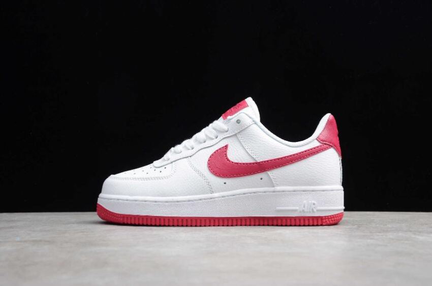Women's Nike Air Force 1 07 White Wild Cherry White AH0289-107 Running Shoes