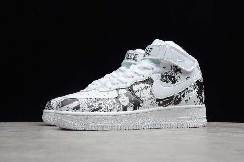 Women's Nike Air Force 1 High 07 ONEPIECE White Black AQ8020-100 Running Shoes