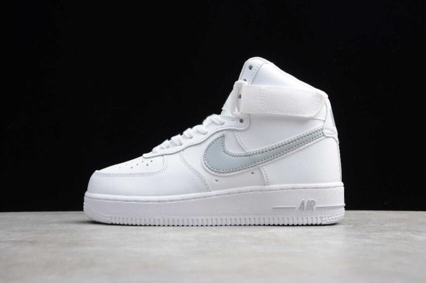 Women's Nike Air Force 1 High 07 White Wolf Grey AT4141-100 Running Shoes