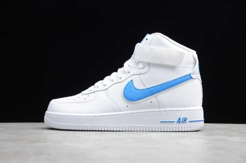 Women's Nike Air Force 1 High 07 White Photo Blue AT4141-102 Running Shoes