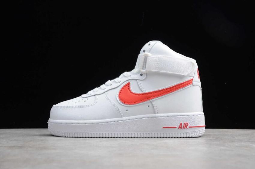 Women's Nike Air Force 1 High 07 White Gym Red AT4141-107 Running Shoes