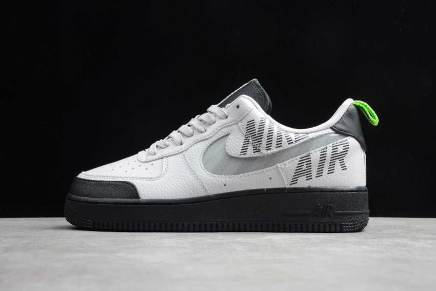 Men's Nike Air Force 1 07 White Grey Black Fluorescent Green BQ4421-001 Running Shoes
