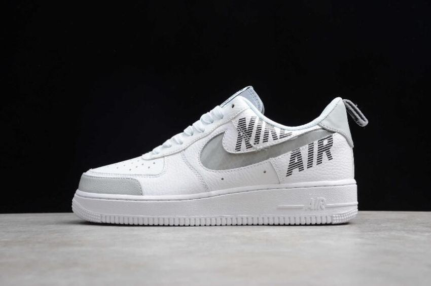 Women's Nike Air Force 1 07 White Wolf Grey Black BQ4421-100 Running Shoes
