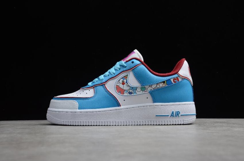 Women's Nike Air Force 1 07 Blue Red White BQ8988-106 Running Shoes