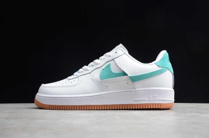 Women's Nike Air Force 1 07 LX White Green BV0740-100 Running Shoes