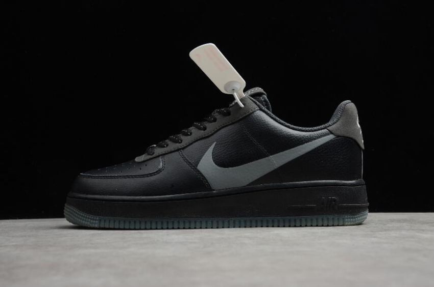 Men's Nike Air Force 1 07 Black Silver Lilac Anthracite CD0888-001 Running Shoes