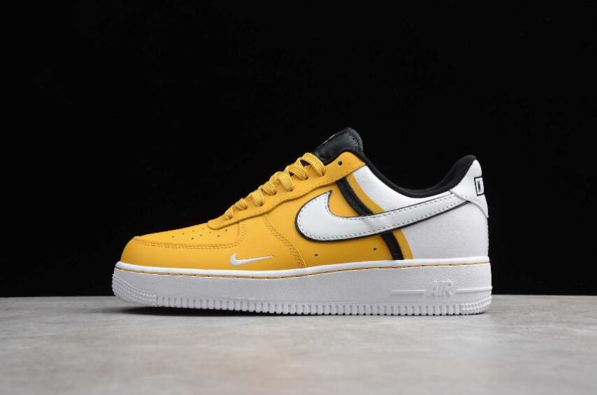 Men's Nike Air Force 1 Yellow White Black CI0061-700 Running Shoes