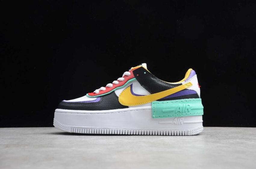 Men's Nike Air Force 1 Shadow White Black Red CI0919-023 Running Shoes