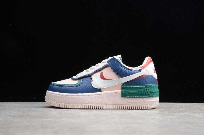 Men's Nike Air Force 1 Shadow Mystic Navy White Echo Pink CI0919-400 Running Shoes